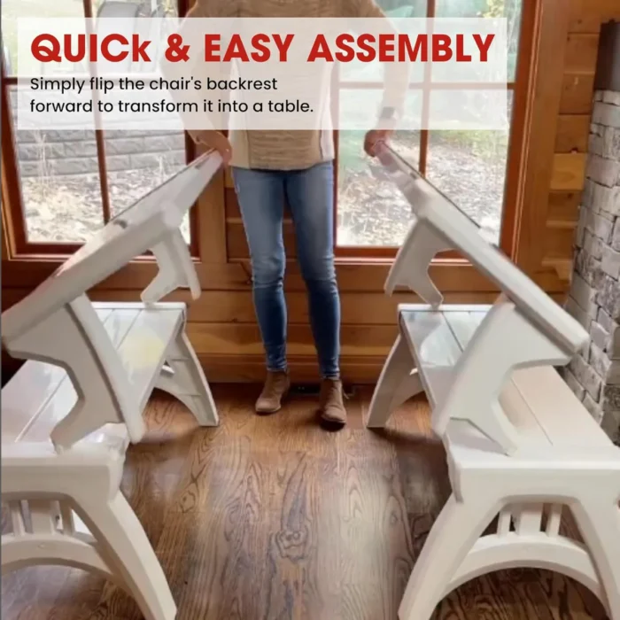 2-in-1 Outdoor Bench Lifestyle